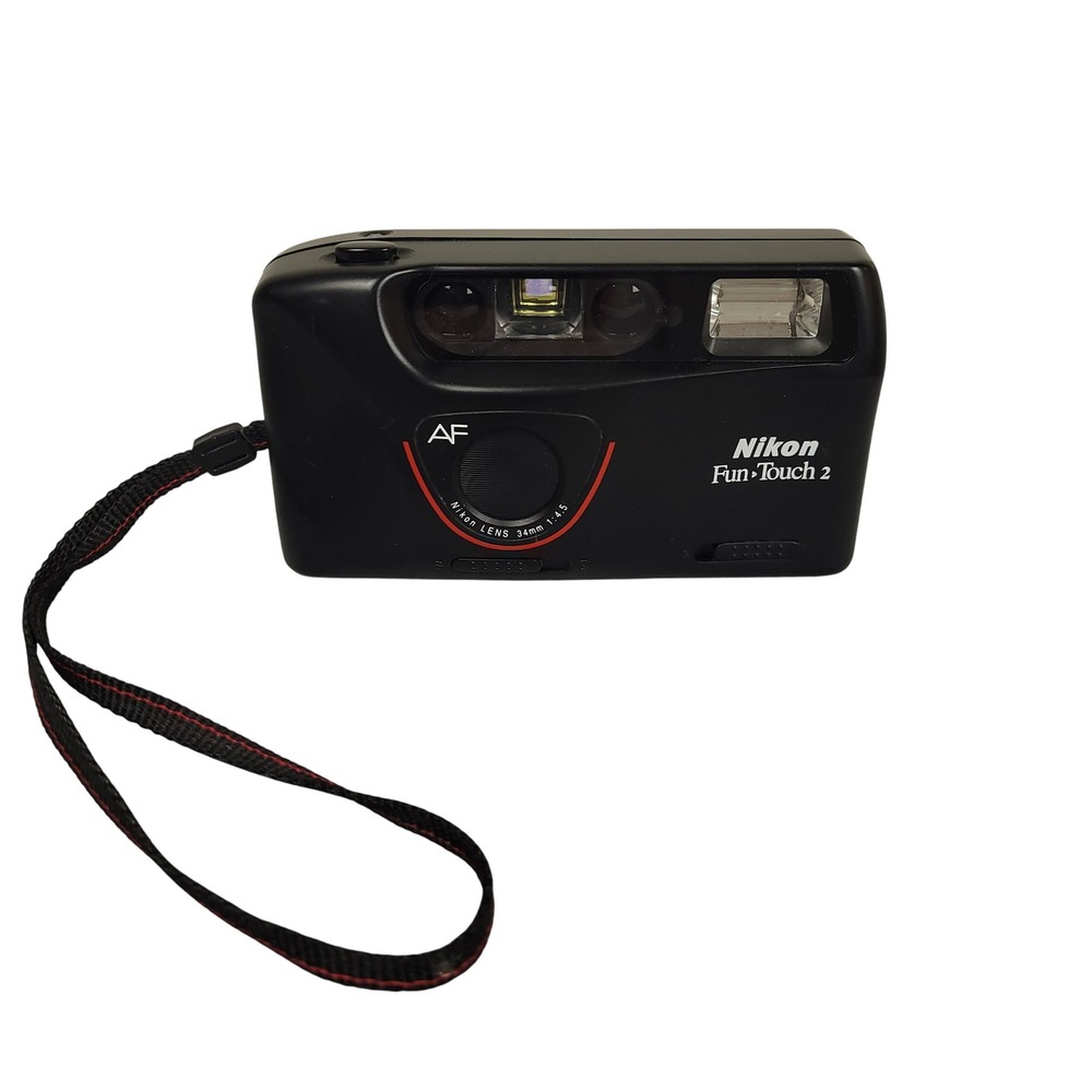 Nikon AF200 Fun Touch 2 35mm Film Camera Point & Shoot w/ Strap
